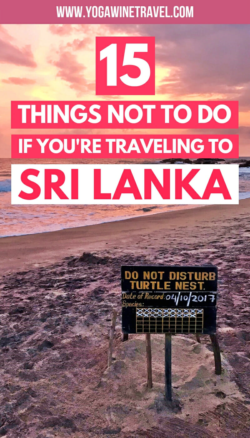 Sri Lanka's Cultural Do's and Don'ts