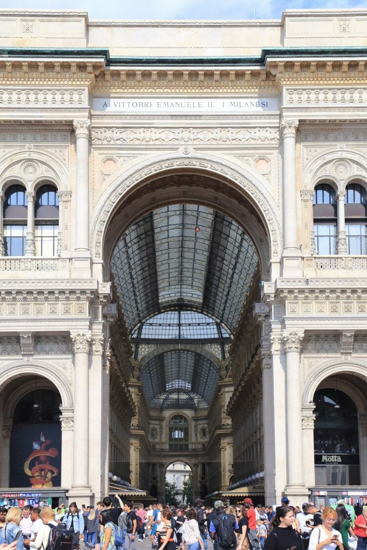 Galleria Vittorio Emanuele II in Milan Italy