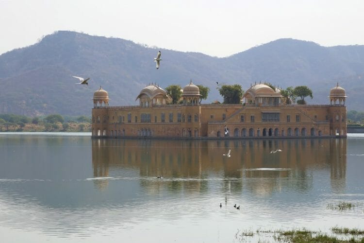 Jal Mahal Water Palace near Jaipur in India