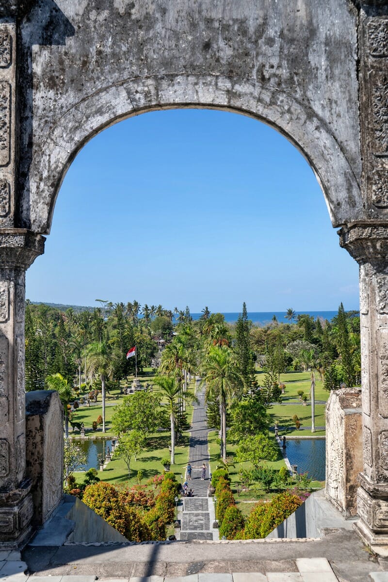 Taman Ujung water palace in East Bali Indonesia